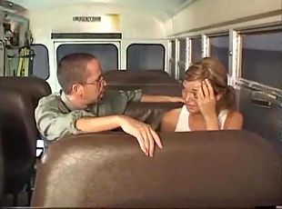 Having sex with a schoolgirl on the bus