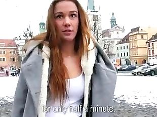 Czech gal convinced to have sex for cash