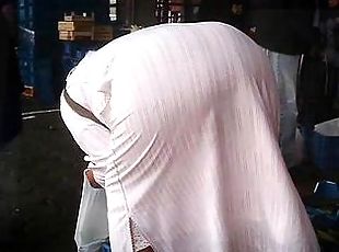 Arab Street Voyeur - Big Butt Candid - Spying Mature Ass (Part 3)
